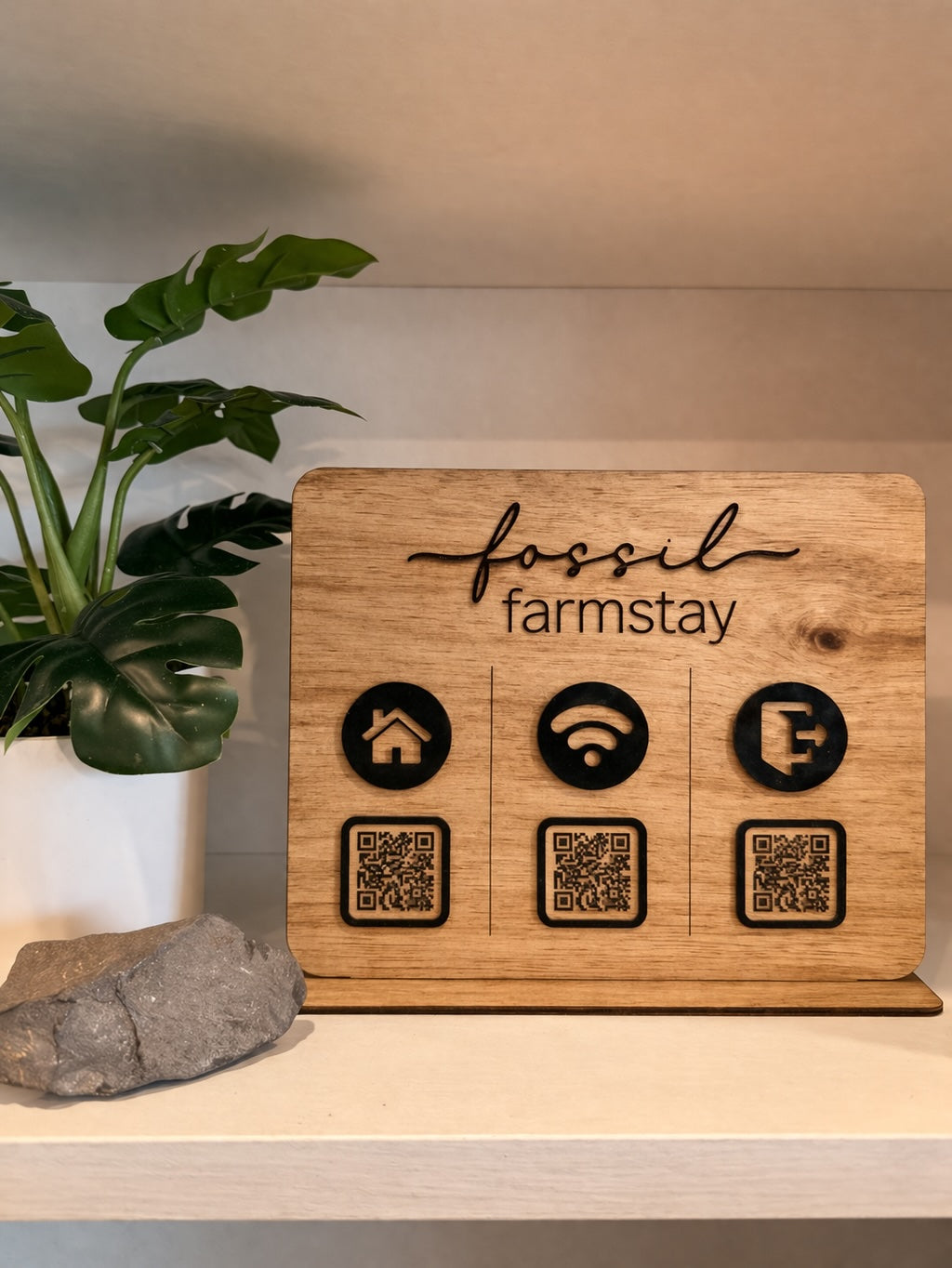 Vacation Rental QR Welcome Sign