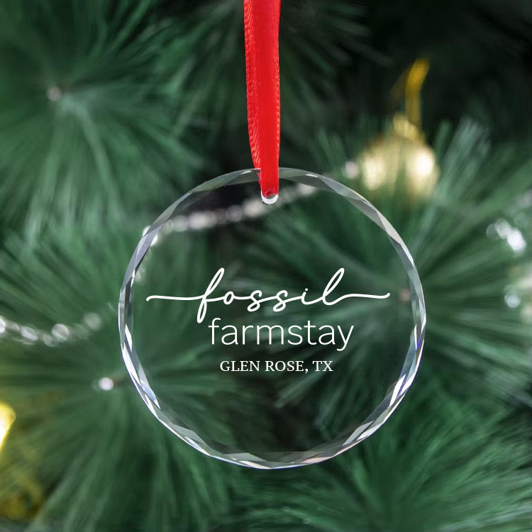 Custom Engraved Christmas Ornament for Airbnb