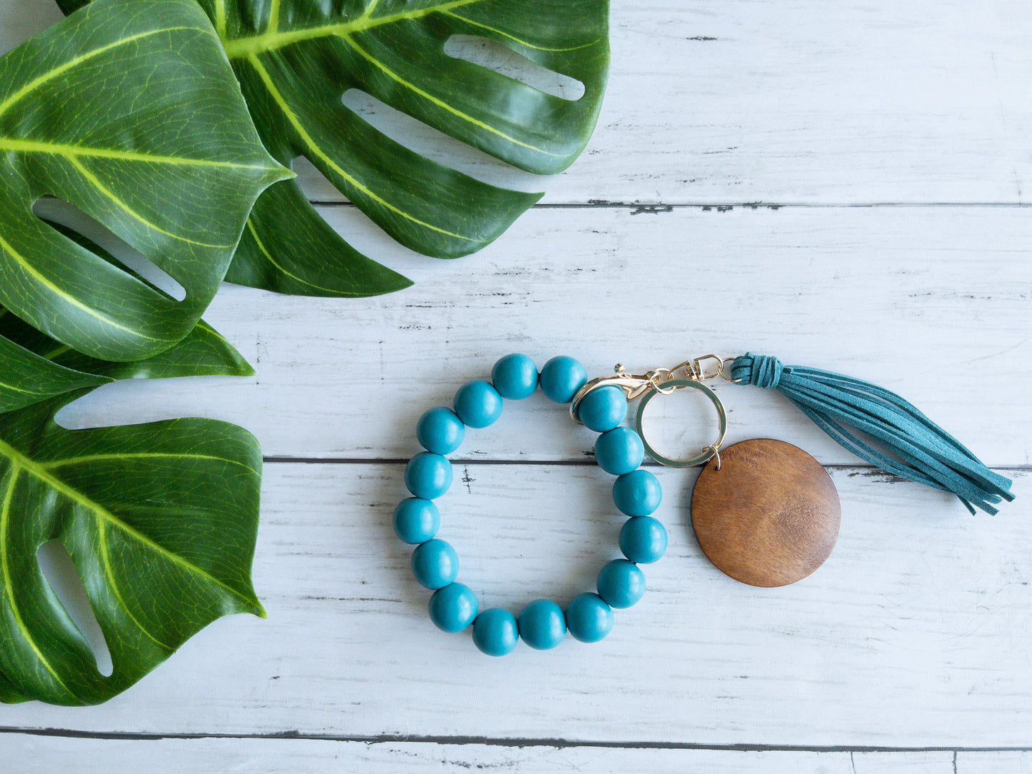 Wood Bead Wristlet
