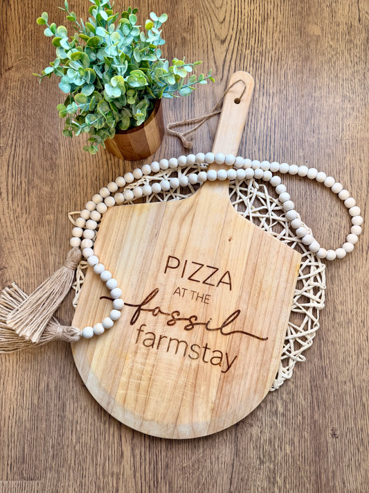 Custom Engraved Pizza Board for Airbnb