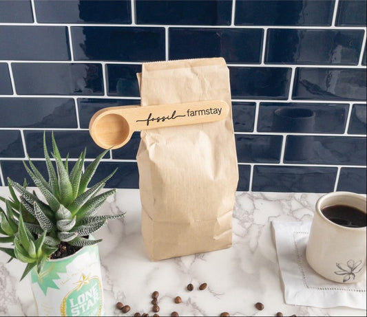 Custom Wood Coffee Clip for Airbnbs