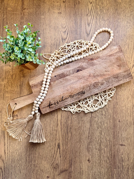 Custom Engraved Farmhouse Cutting Board for Airbnb