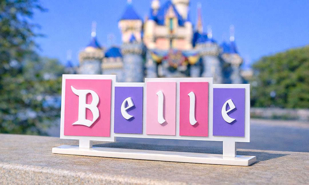 Large Custom Disneyland Name Sign, Acrylic Disney Home Decor, Disney Nursery Sign, Teacher Name Plate, Lawyer Name Sign, Wedding Table Name