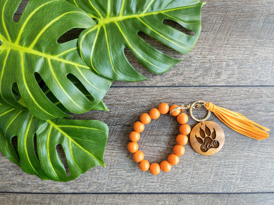 Wood Bead Wristlet